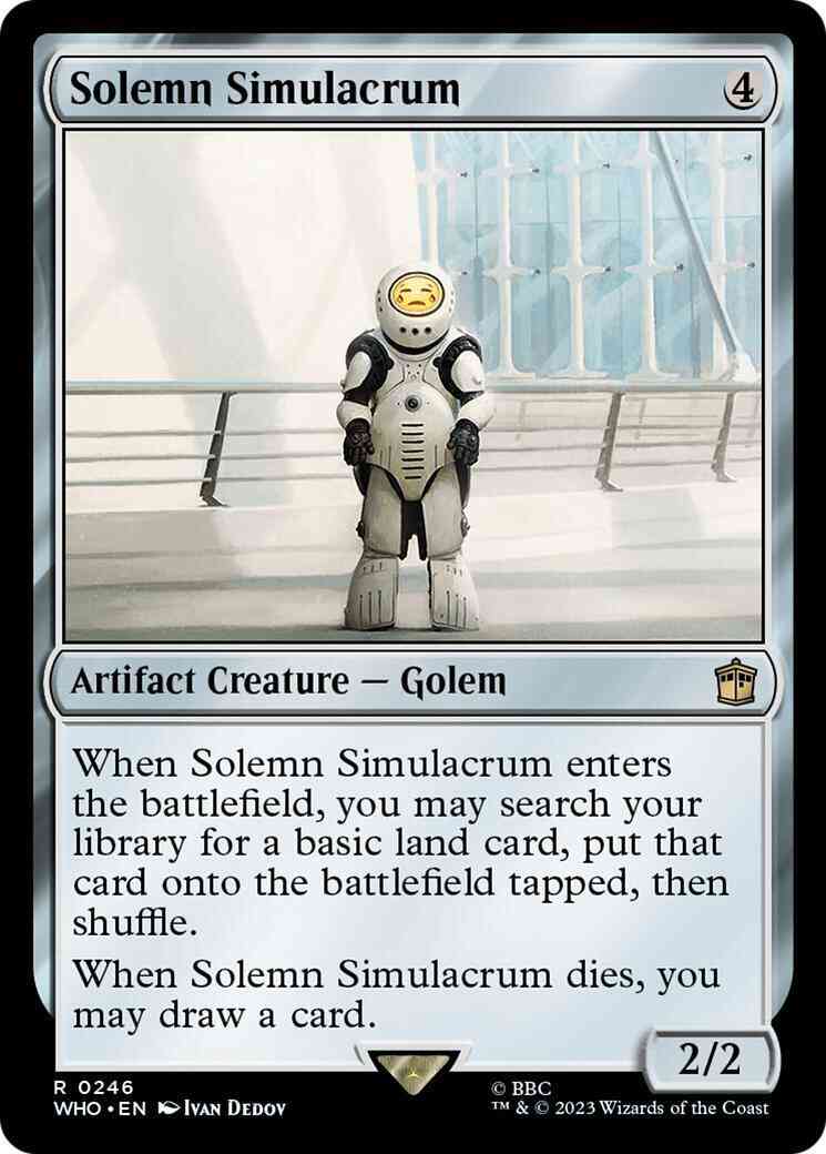 Solemn Simulacrum [246] [Universes Beyond: Doctor Who] [Non-Foil]