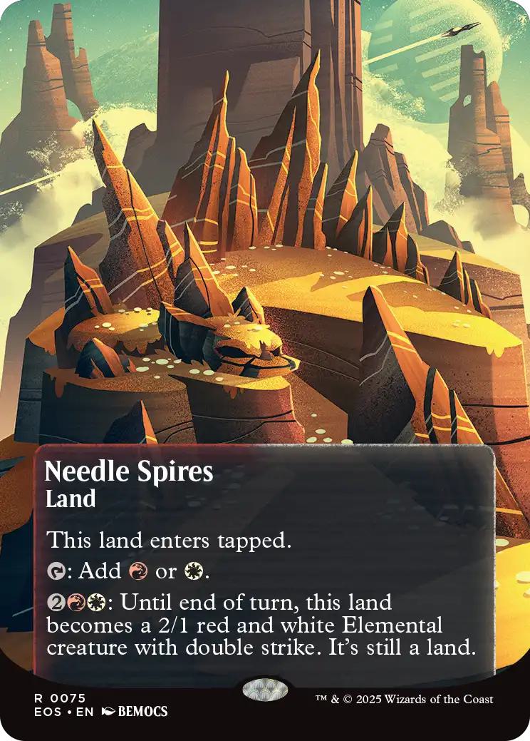 Needle Spires [75] [Borderless] [Poster] [Edge of Eternities: Stellar Sights] [Non-Foil]
