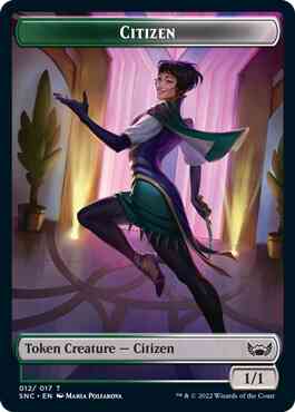 Citizen Token (12) // Treasure Token (17) [Streets of New Capenna: Tokens] [Non-Foil]