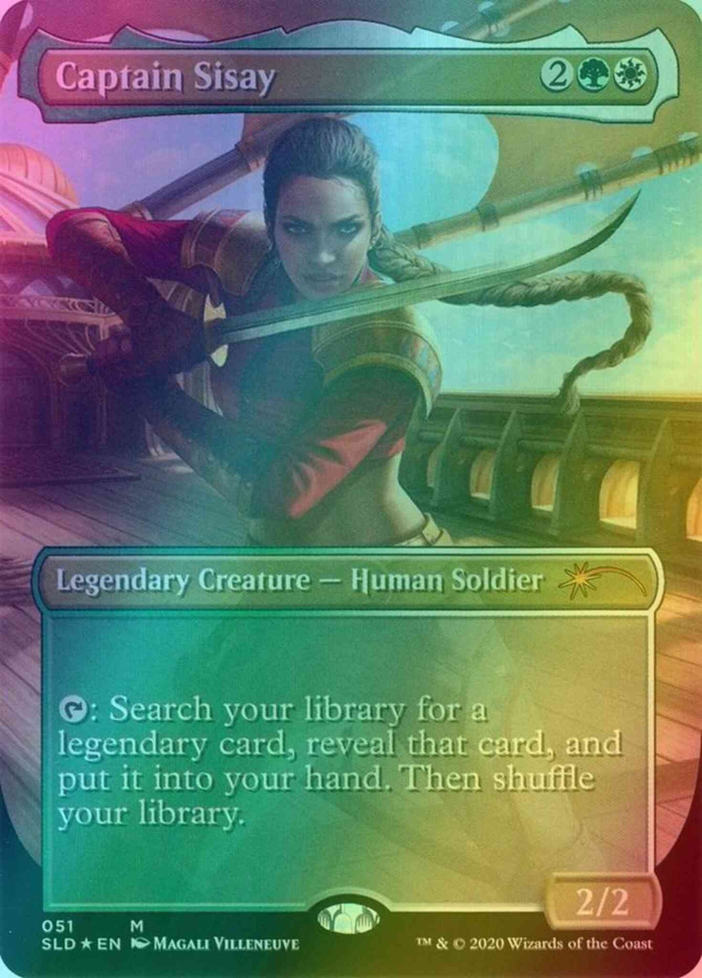 Captain Sisay [0051] [Borderless] [Women's Day 2020] [Secret Lair Drop] [Foil]