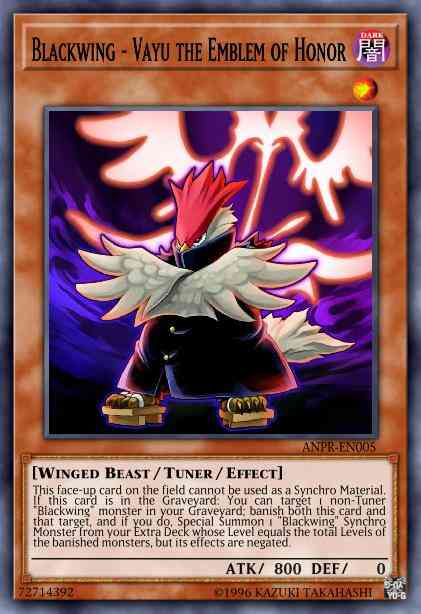 Blackwing - Vayu the Emblem of Honor - LC5D-EN118 - Secret Rare - 1st Edition