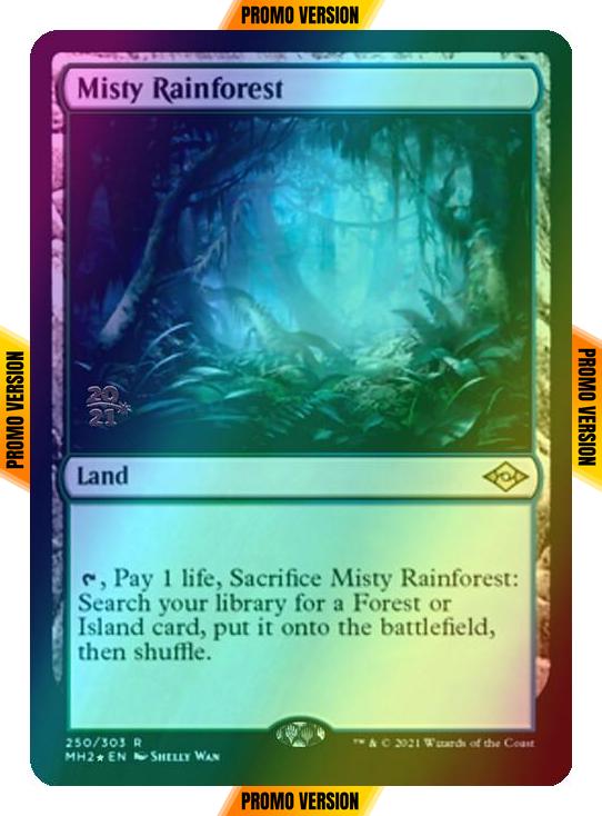 Misty Rainforest [Prerelease] [250S] [Modern Horizons 2 Promos] [Foil]