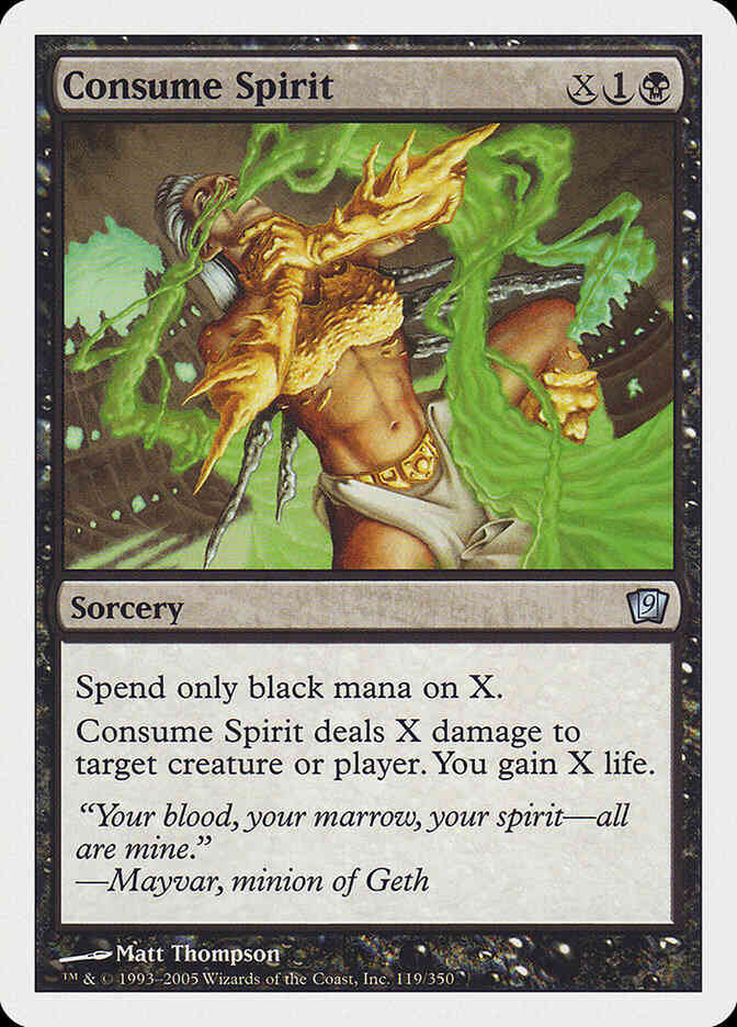 Consume Spirit [119] [Ninth Edition] [Non-Foil]