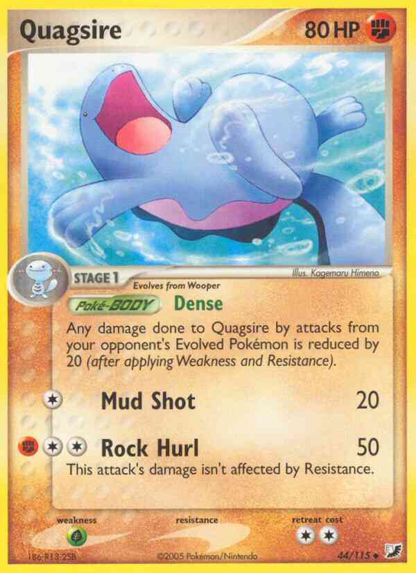 Quagsire - 44/115 - Uncommon [ex10-44] [Reverse Holo]