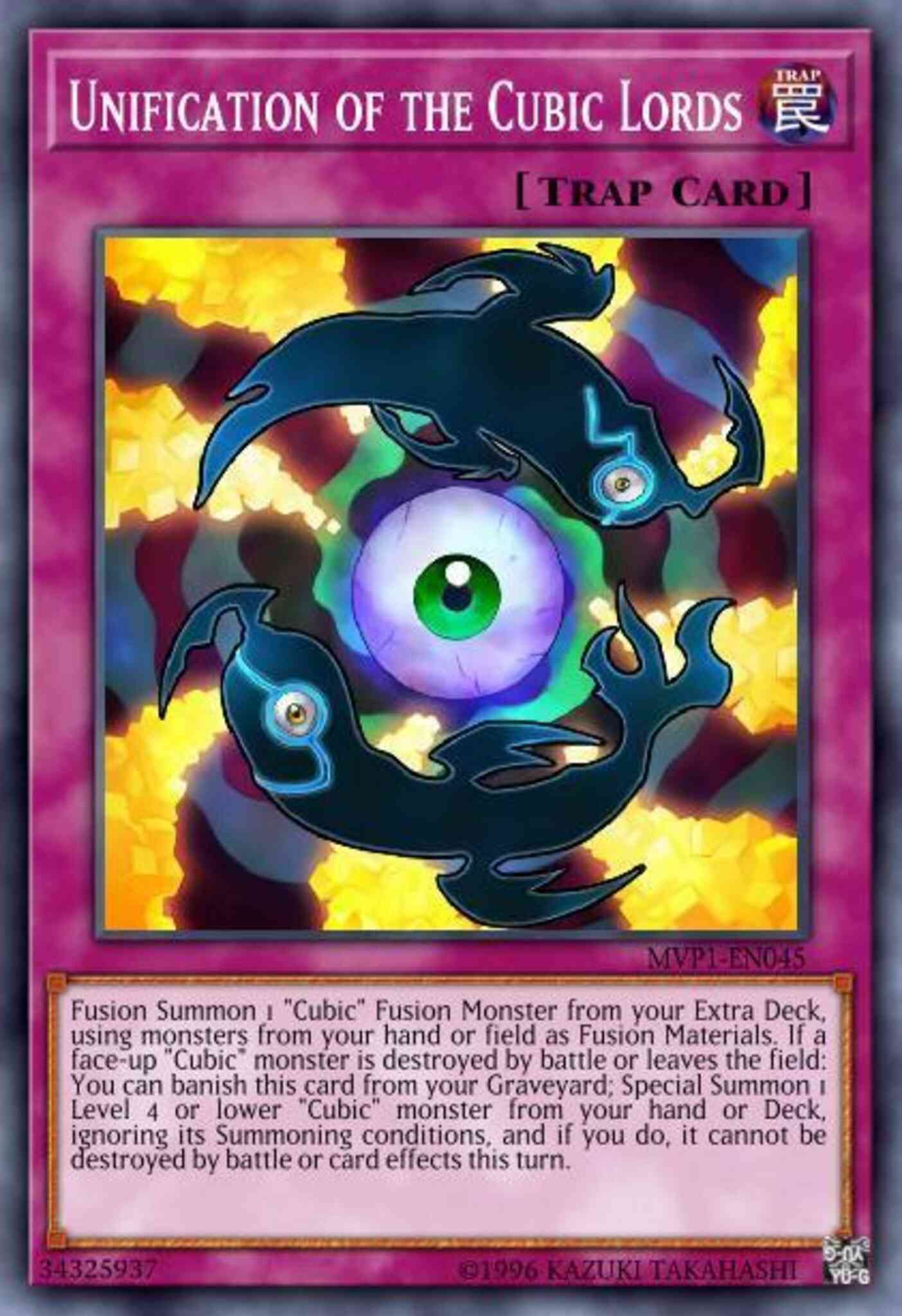 Unification of the Cubic Lords - MVP1-EN045 - Ultra Rare - Unlimited