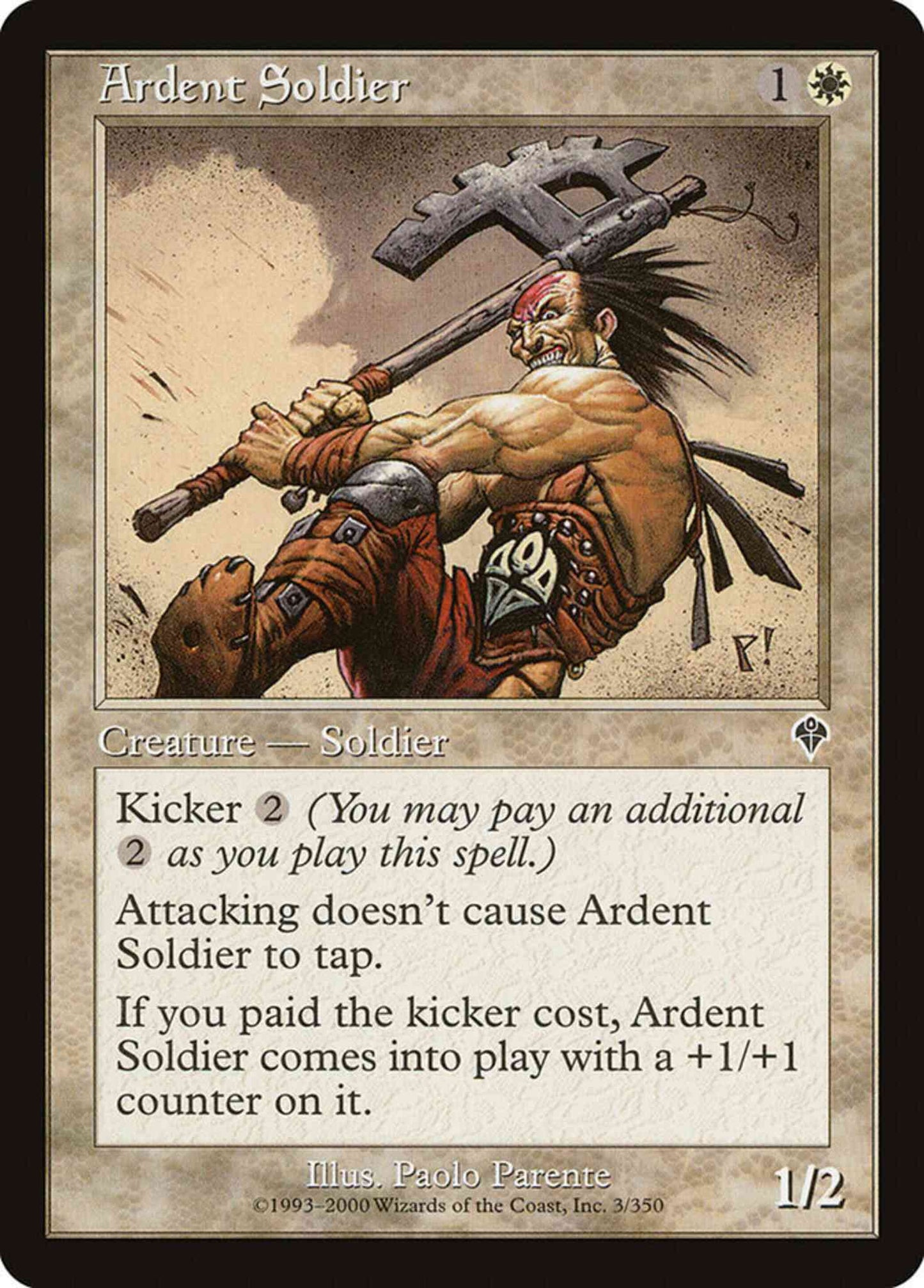 Ardent Soldier [3] [Invasion] [Non-Foil]