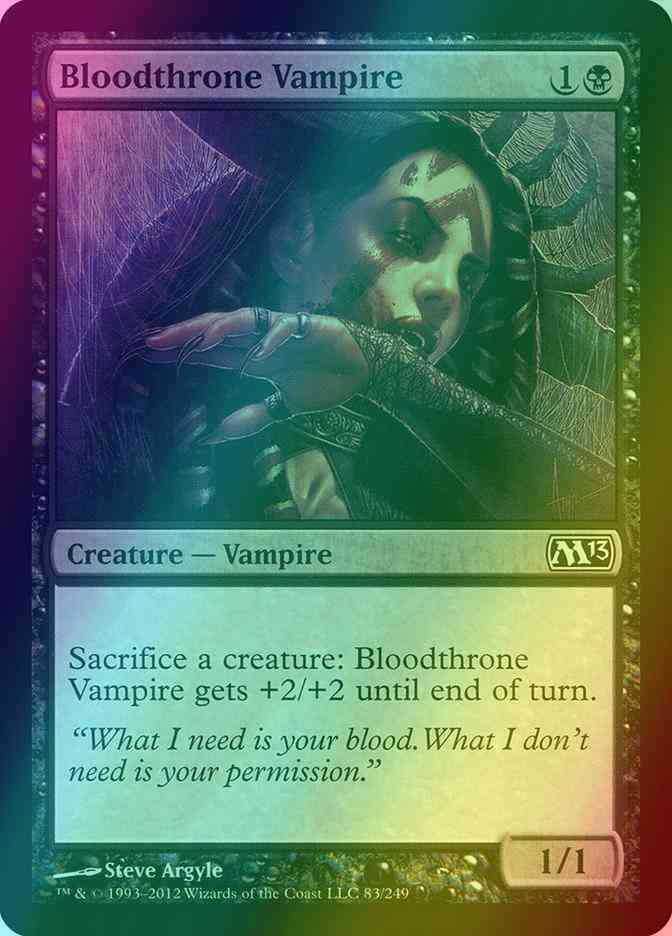 Bloodthrone Vampire [83] [Magic 2013] [Foil]