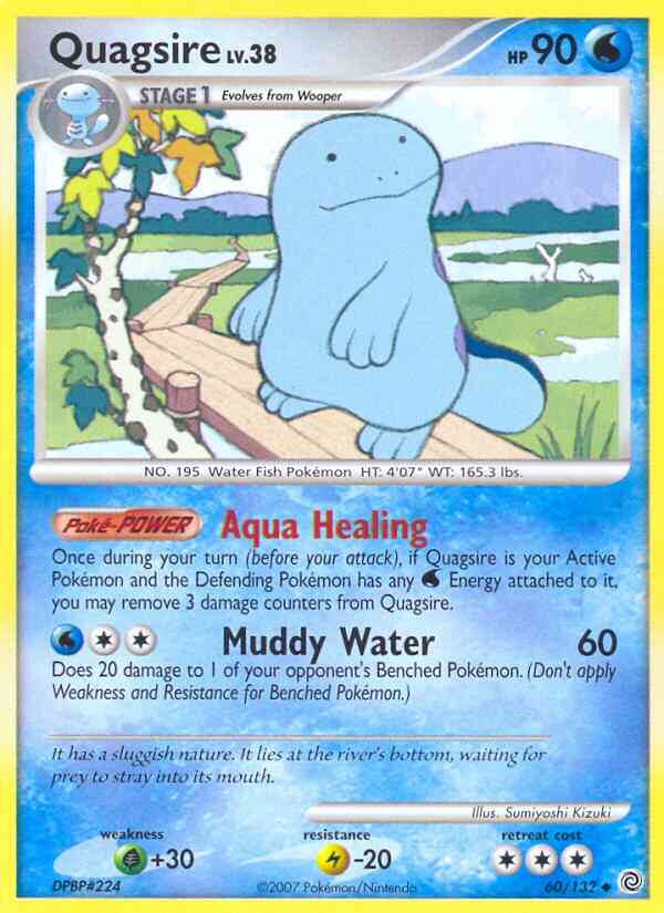 Quagsire - 60/132 - Uncommon [dp3-60] [Reverse Holo]