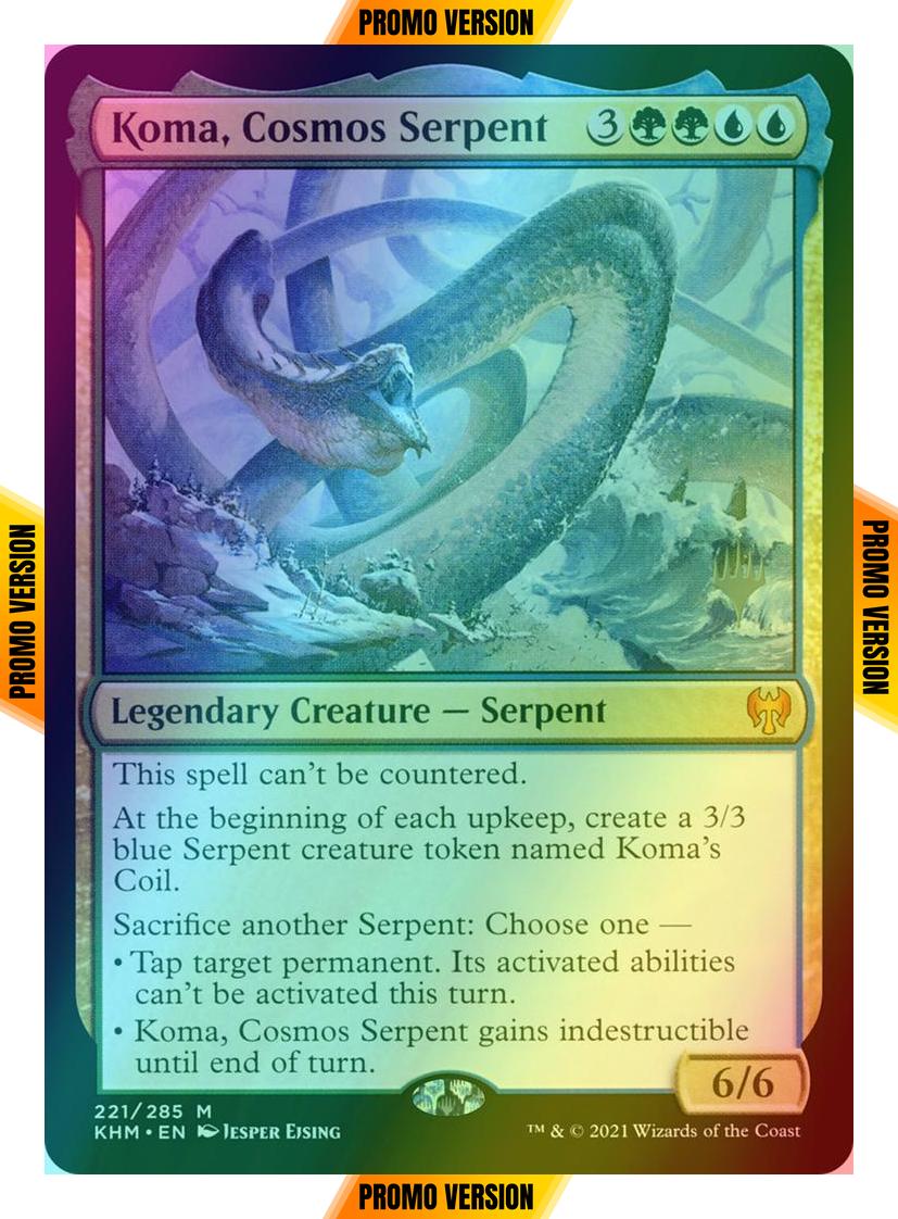 Koma, Cosmos Serpent [Promo Pack] [221p] [Kaldheim Promos] [Foil]