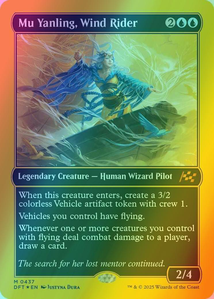 Mu Yanling, Wind Rider [437] [Aetherdrift] [First-place Foil]