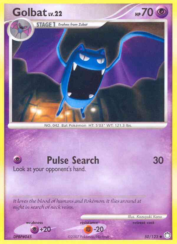 Golbat - 50/123 - Uncommon [dp2-50] [Non-Holo]