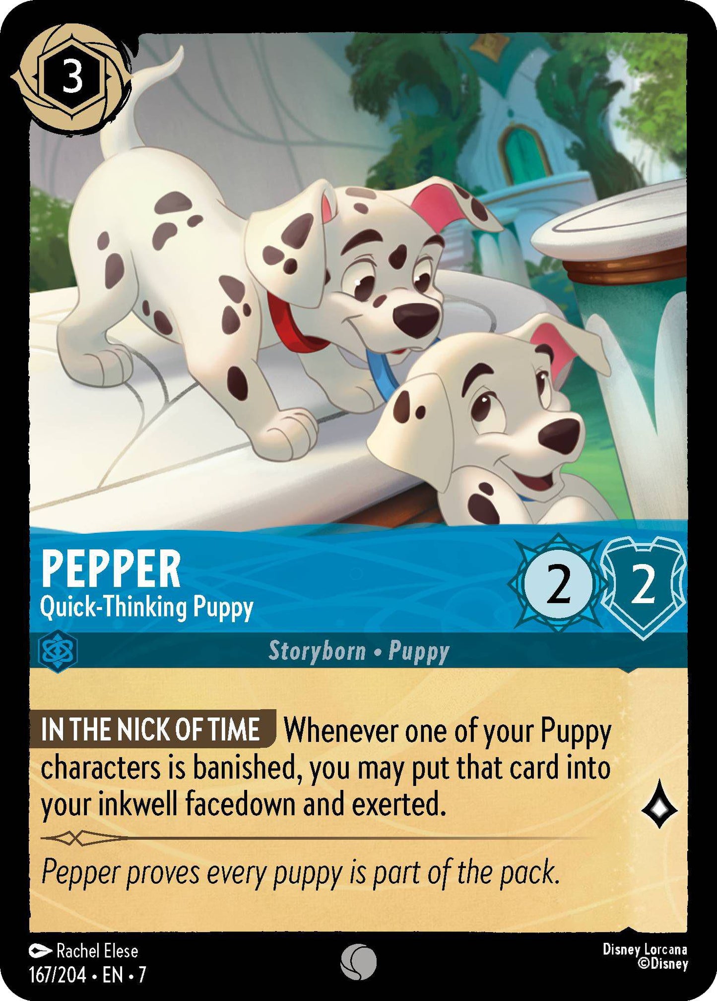 Pepper - Quick-Thinking Puppy - 167/204 [Archazia's Island] [Non-Foil]