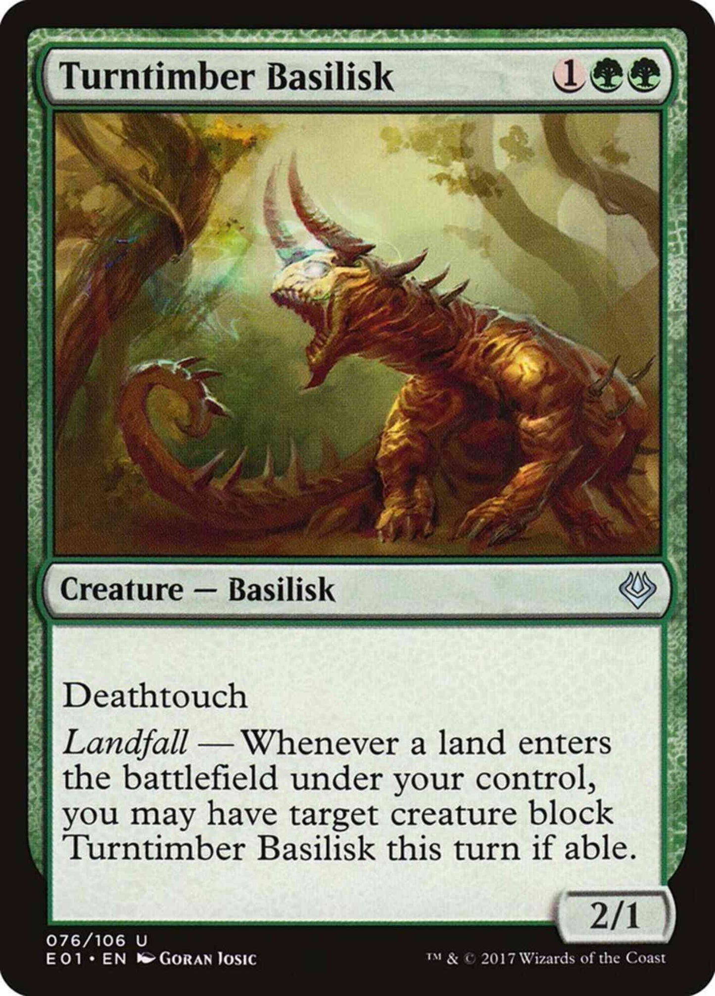 Turntimber Basilisk [76] [Archenemy: Nicol Bolas] [Non-Foil]