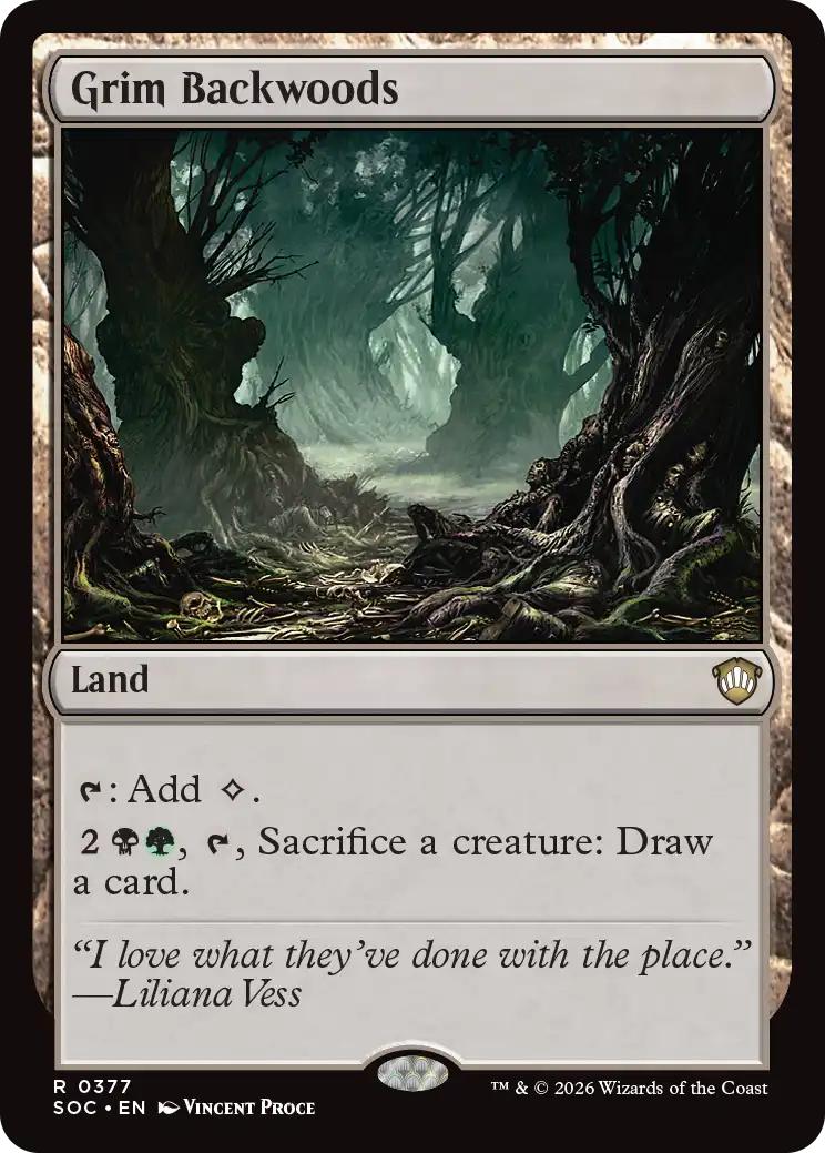 Grim Backwoods [377] [Secrets of Strixhaven: Commander] [Non-Foil]