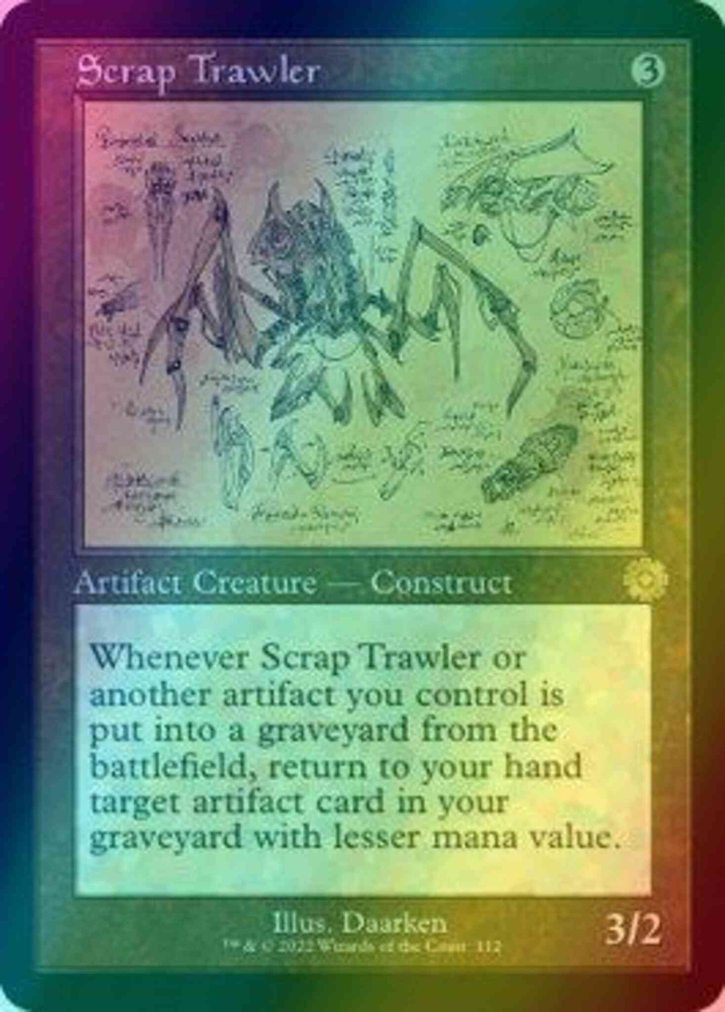 Scrap Trawler [112] [Retro Frame] [Schematic] [The Brothers' War Retro Artifacts] [Foil]