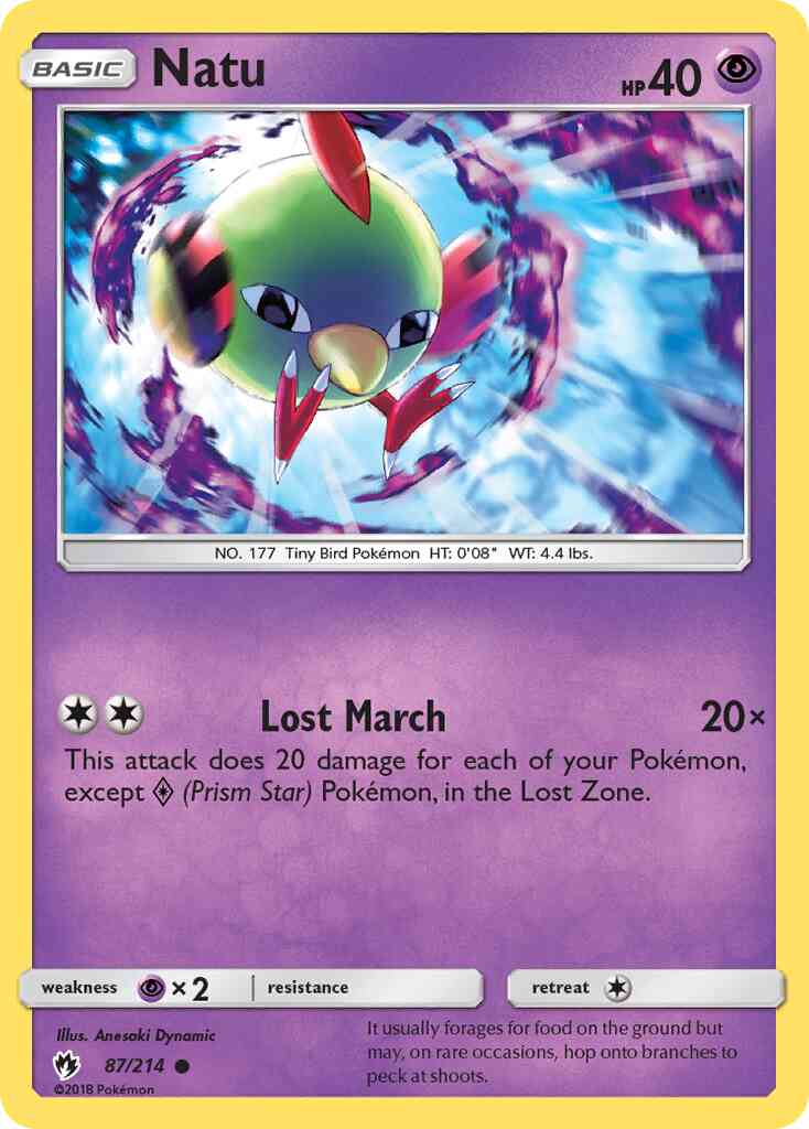 Natu - 87/214 - Common [sm8-87] [Reverse Holo]