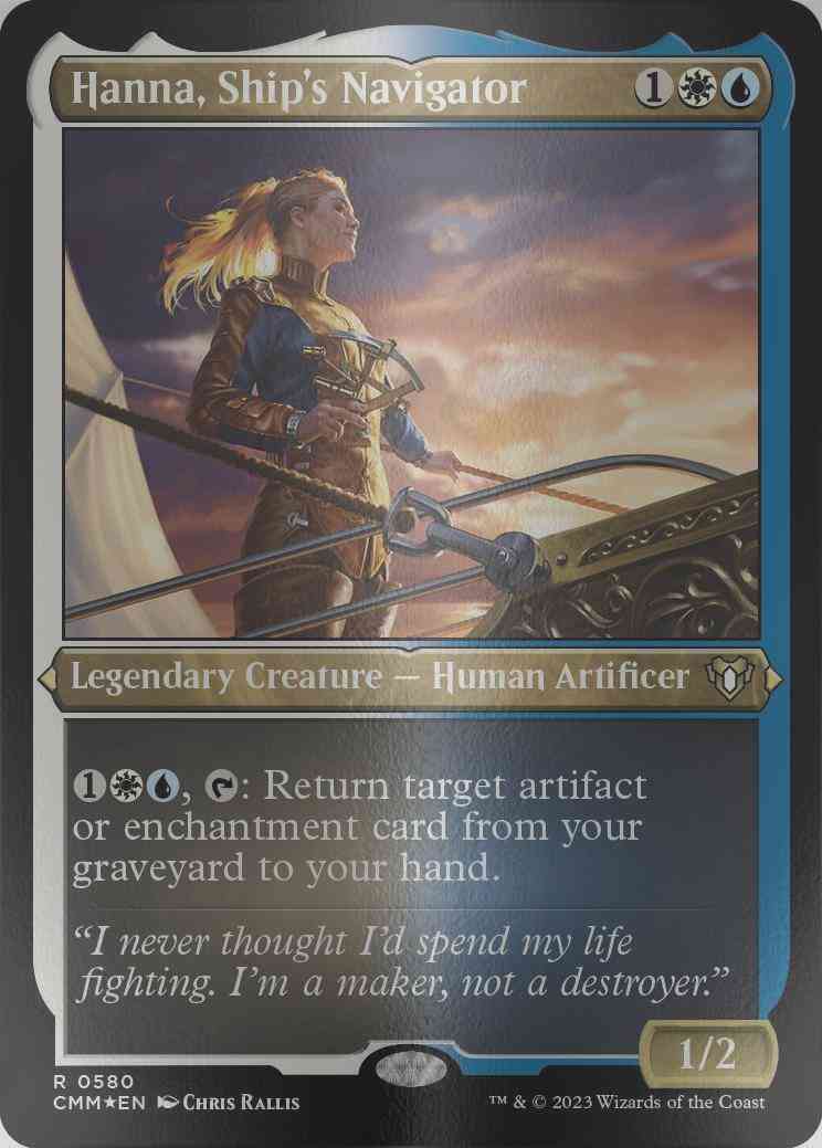 Hanna, Ship's Navigator [580] [Commander Masters] [Etched Foil]