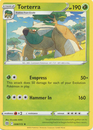 Torterra - 008/172 - Promo [Build & Battle Box] [swsh9msp-008] [Non-Holo]