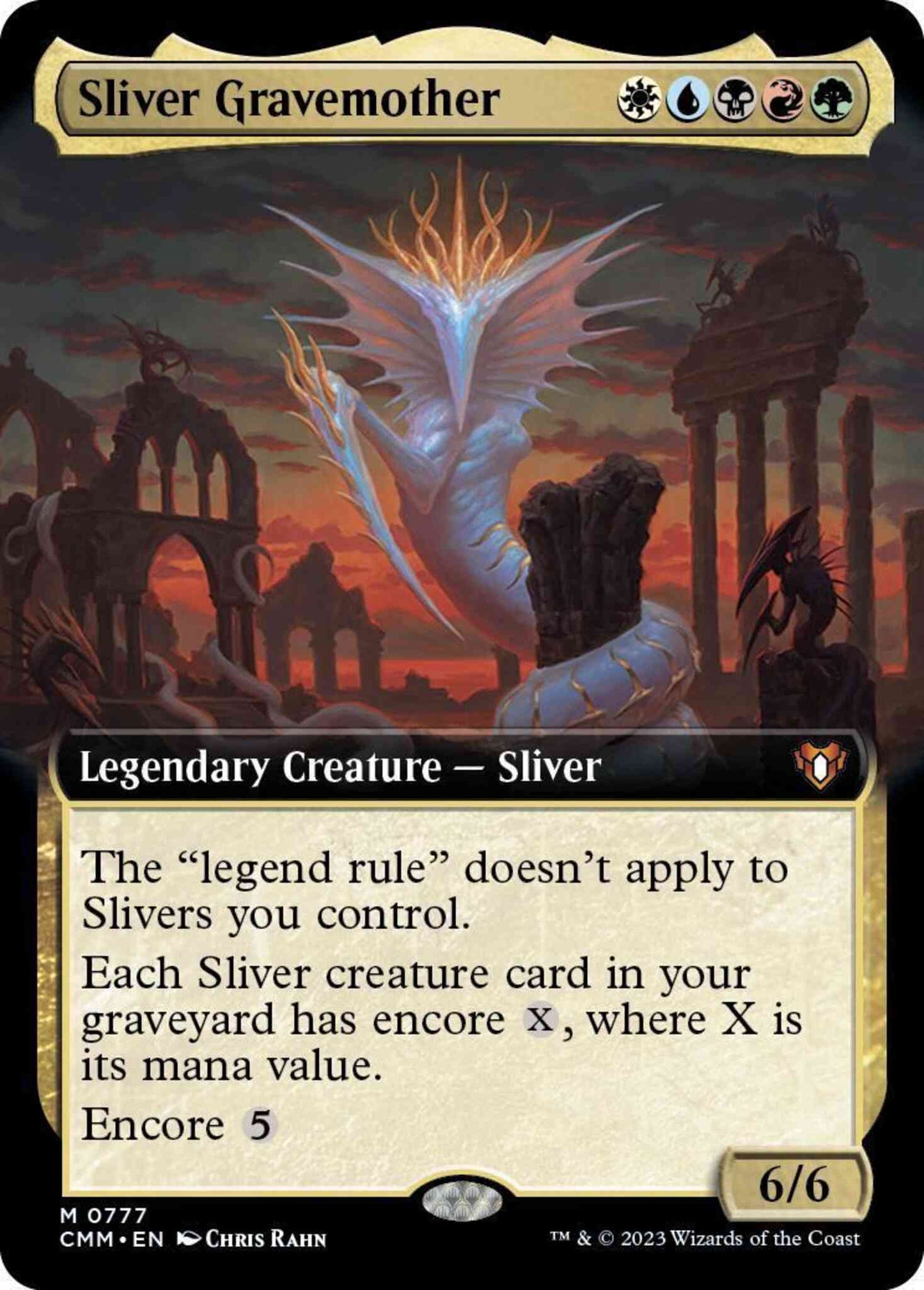 Sliver Gravemother [777] [Extended Art] [Commander Masters] [Non-Foil]