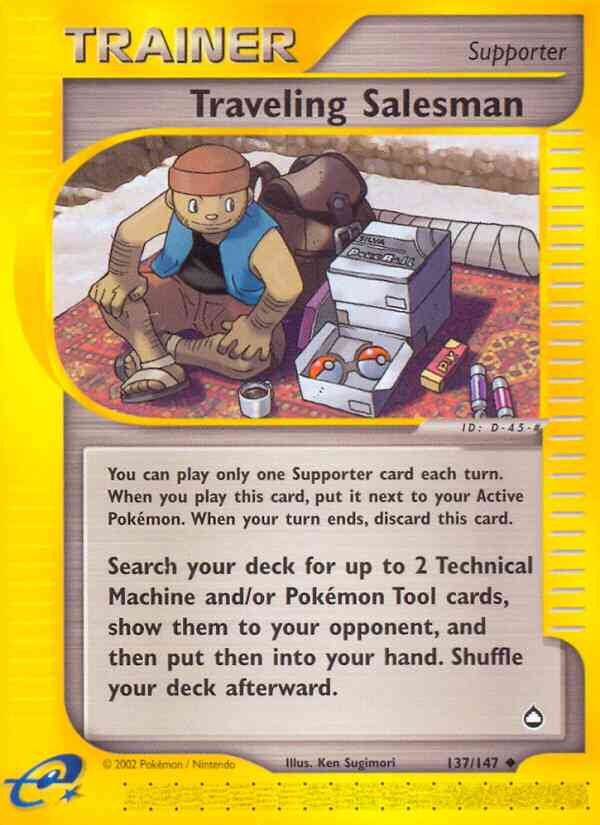 Traveling Salesman - 137/147 - Uncommon [ecard2-137] [Reverse Holo]