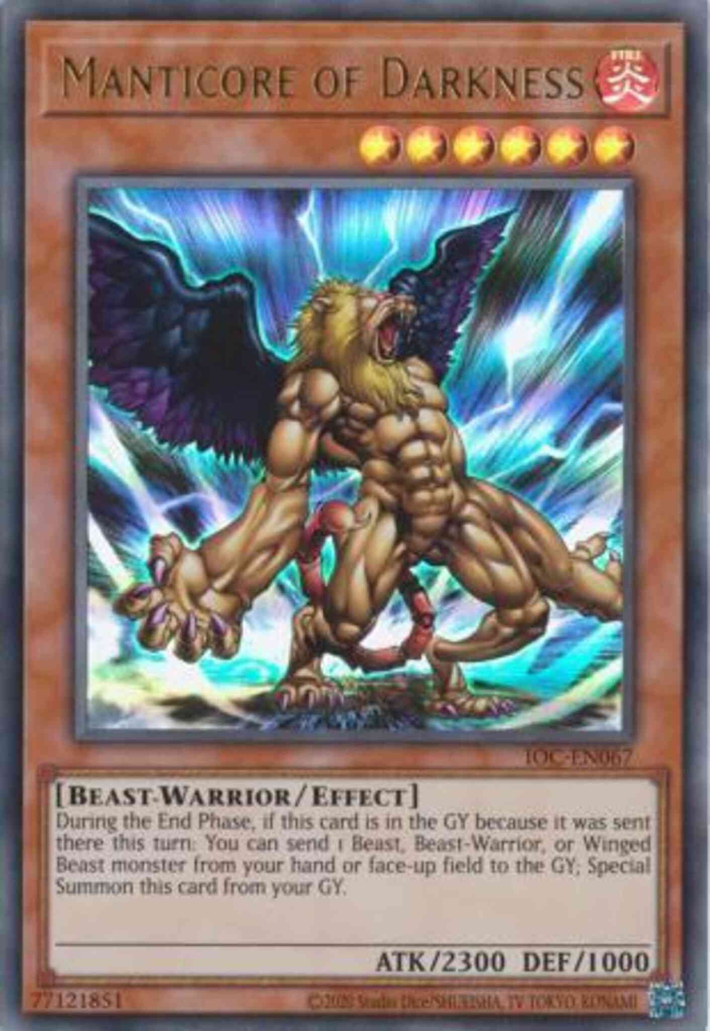 Manticore of Darkness - 25th Anniversary - IOC-EN067 - Ultra Rare - Unlimited