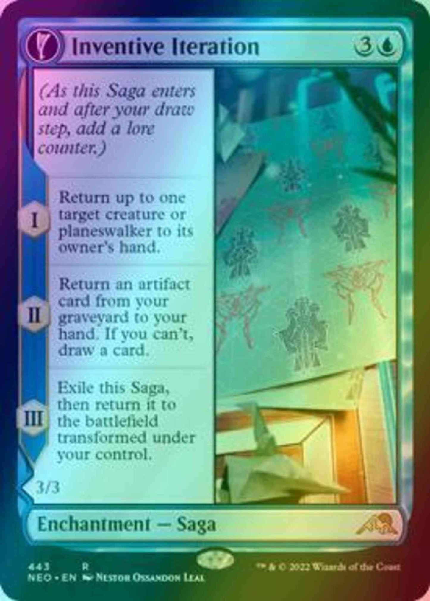 Inventive Iteration // Living Breakthrough [443] [Extended Art] [Kamigawa: Neon Dynasty] [Foil]
