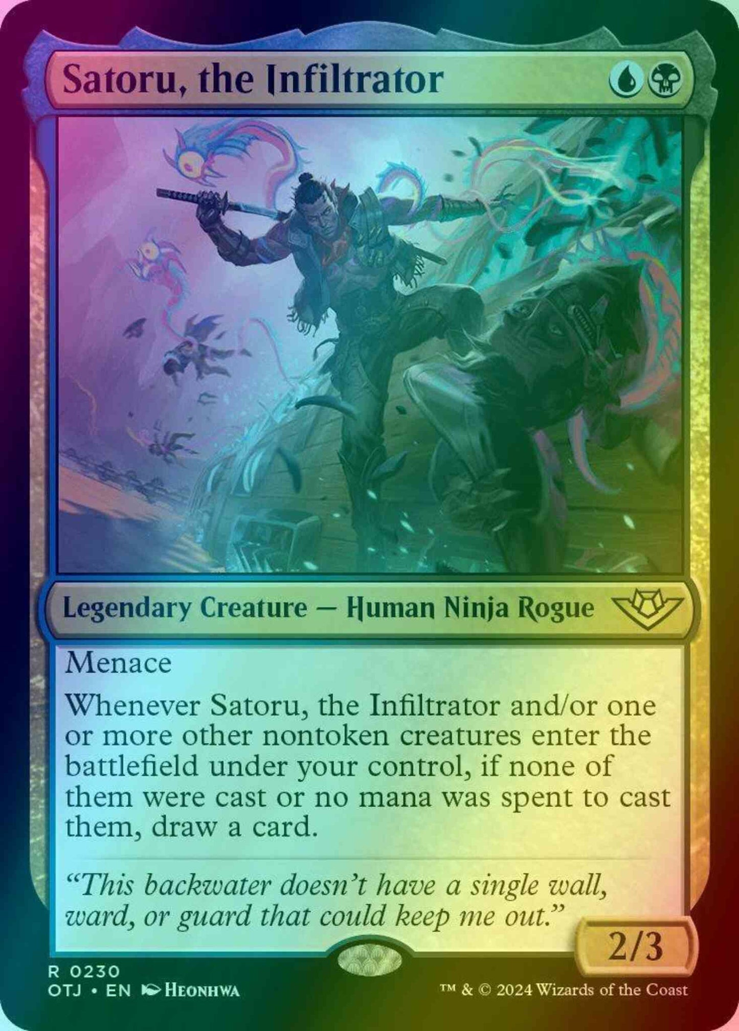 Satoru, the Infiltrator [230] [Outlaws of Thunder Junction] [Foil]