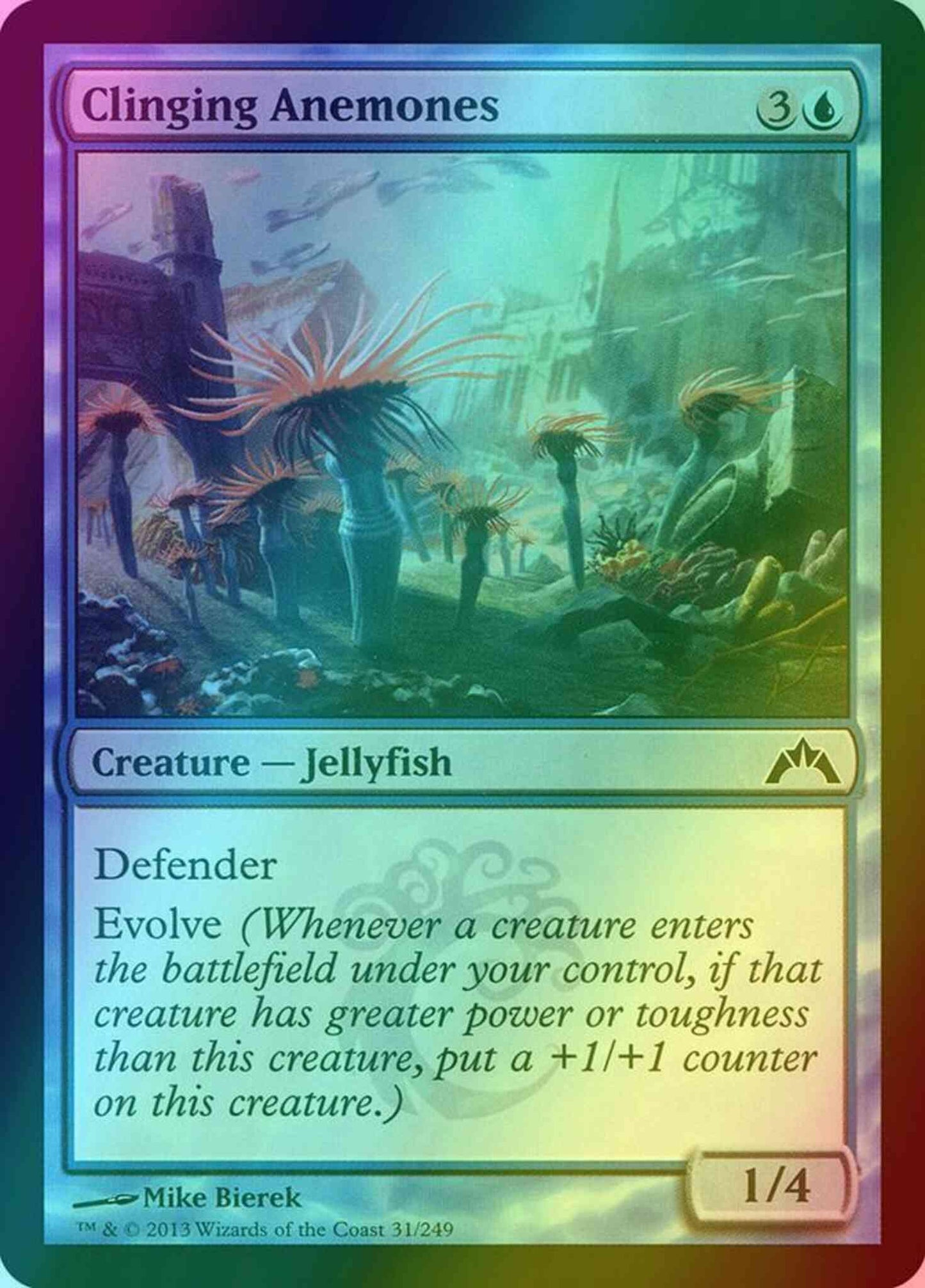 Clinging Anemones [31] [Gatecrash] [Foil]