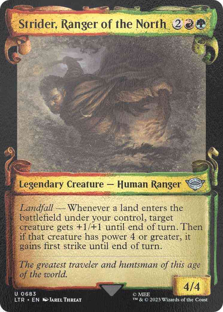 Strider, Ranger of the North [683] [Scrolls Showcase] [The Lord of the Rings: Tales of Middle-earth] [Silver Foil]