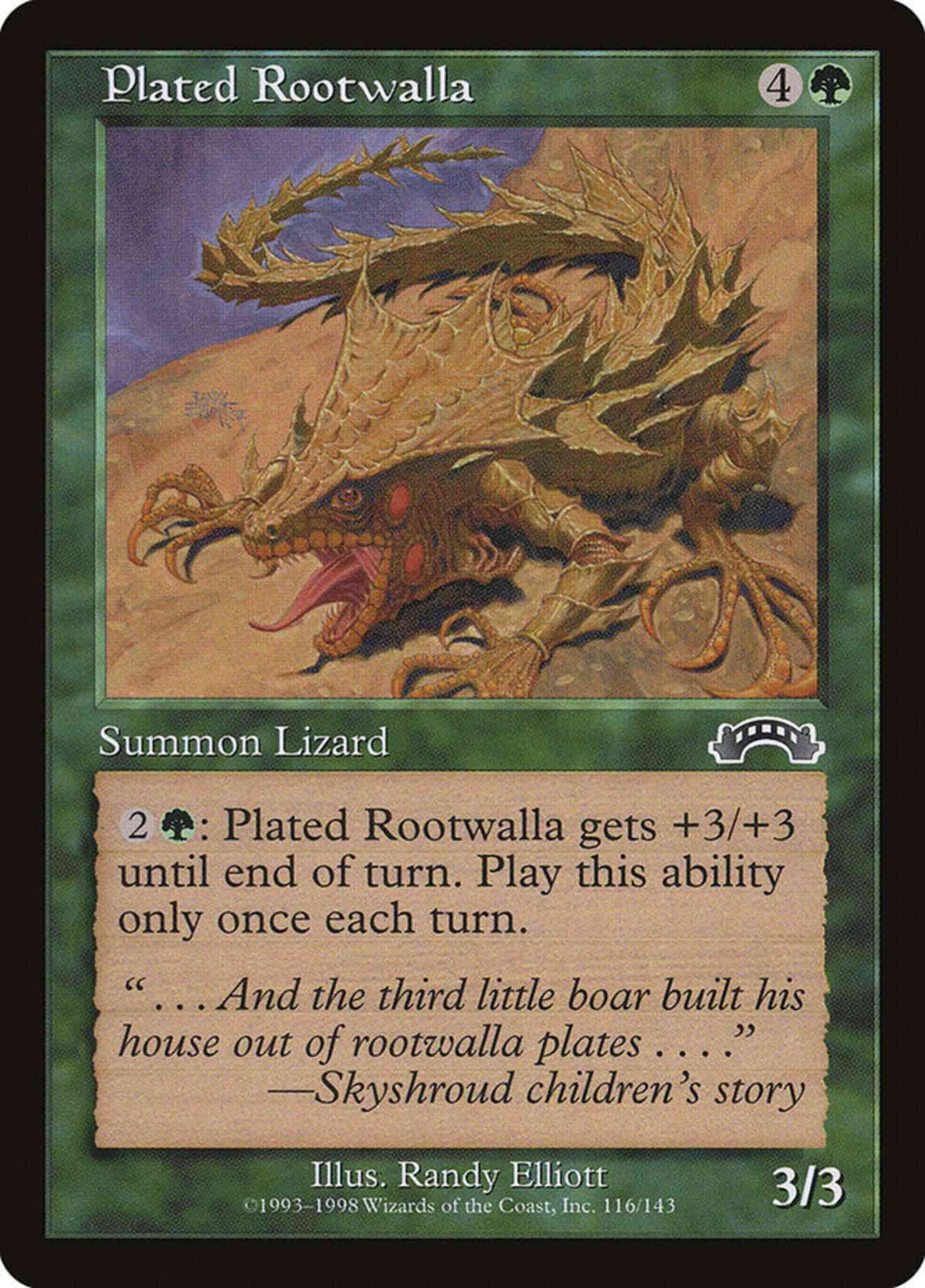 Plated Rootwalla [116] [Exodus] [Non-Foil]