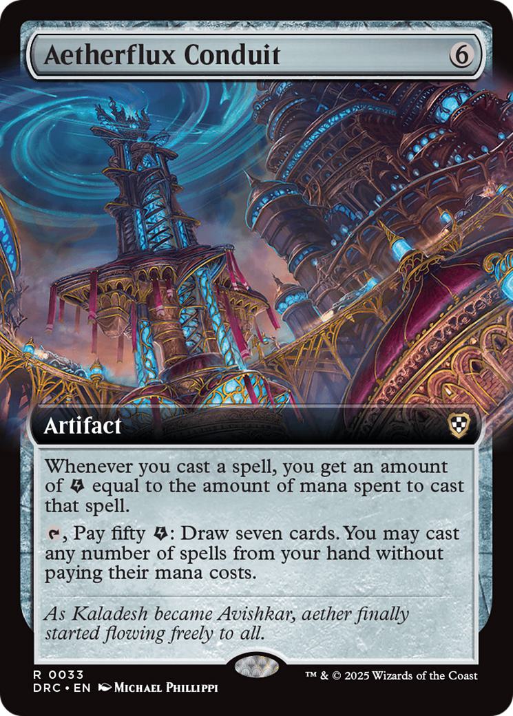Aetherflux Conduit [33] [Extended Art] [Aetherdrift: Commander] [Non-Foil]