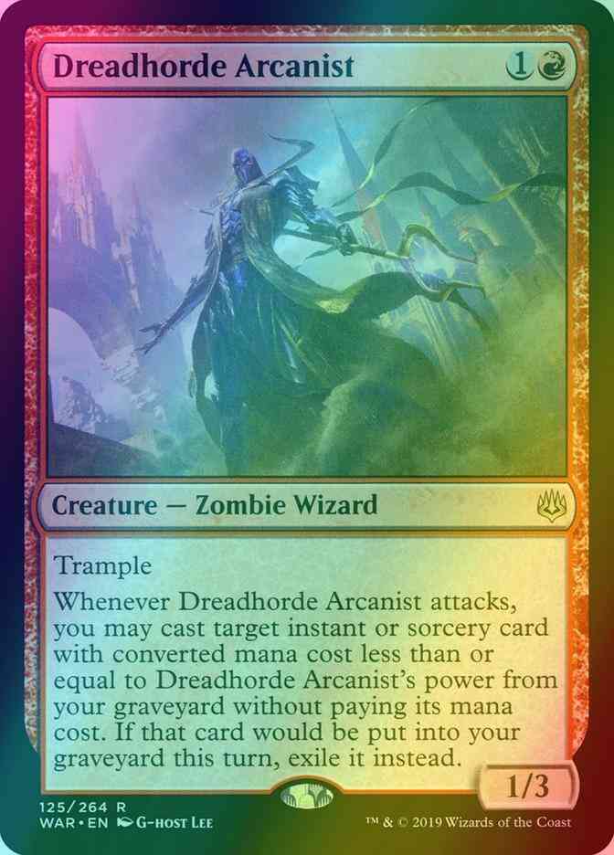Dreadhorde Arcanist [125] [War of the Spark] [Foil]