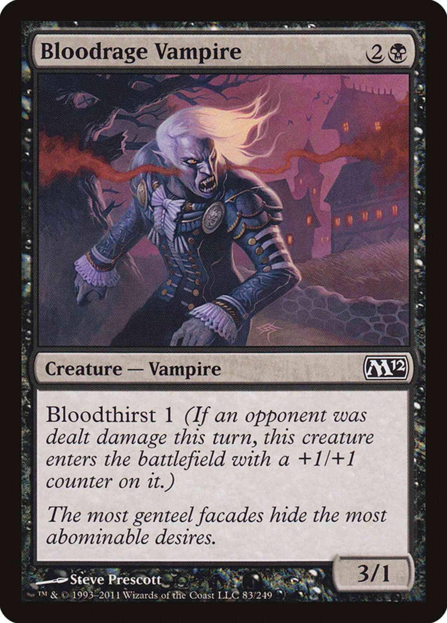 Bloodrage Vampire [83] [Magic 2012] [Non-Foil]
