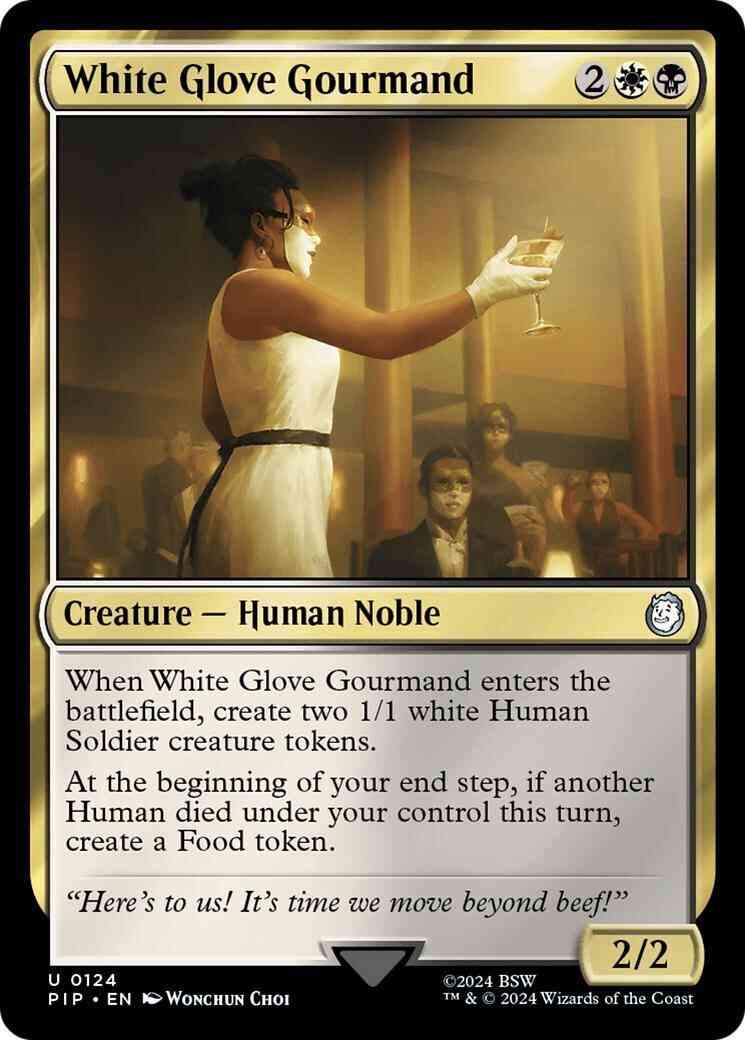 White Glove Gourmand [124] [Fallout] [Non-Foil]