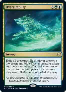 Oversimplify [72] [Commander 2021] [Non-Foil]