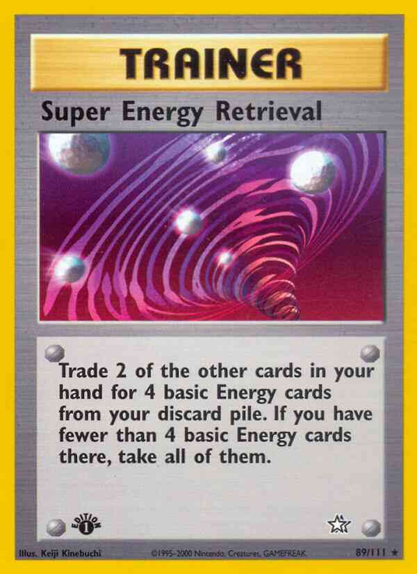 Super Energy Retrieval - 89/111 - Rare - 1st Edition [neo1-89] [Non-Holo]