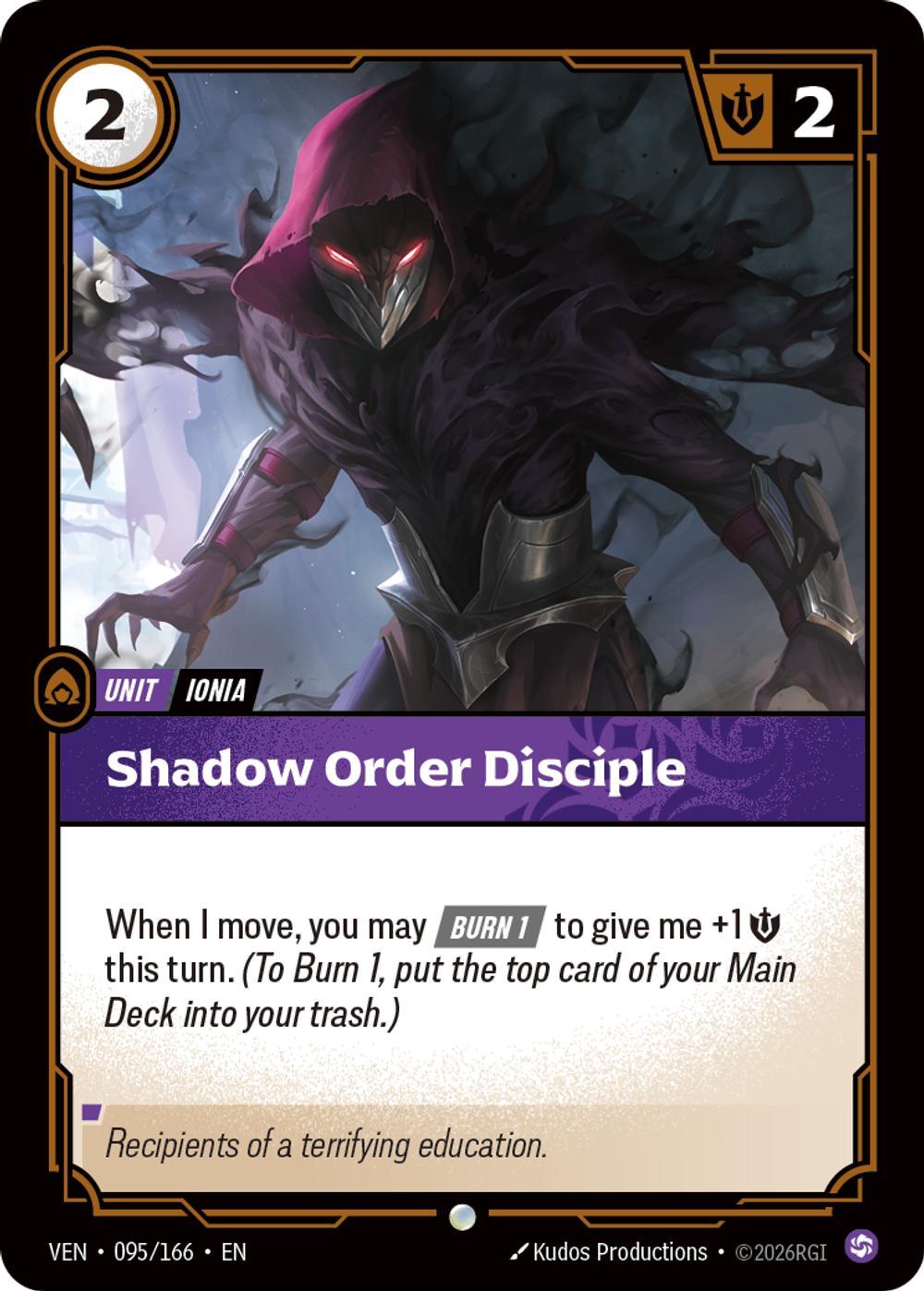 Shadow Order Disciple - 095/166 [Vendetta] [Non-Foil]