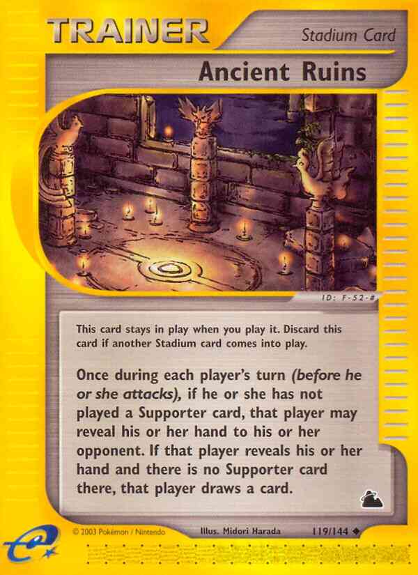 Ancient Ruins - 119/144 - Uncommon [ecard3-119] [Reverse Holo]
