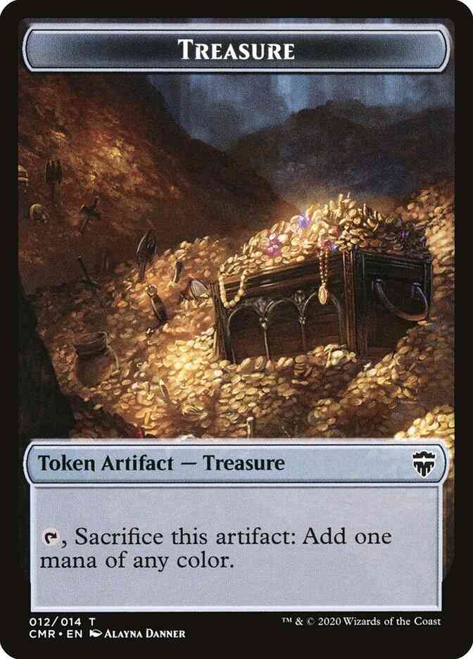Treasure Token [12] [Commander Legends Tokens] [Non-Foil]
