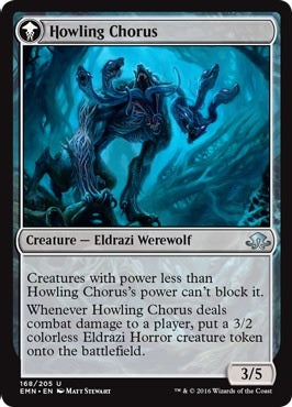 Shrill Howler // Howling Chorus [168] [Eldritch Moon] [Foil]