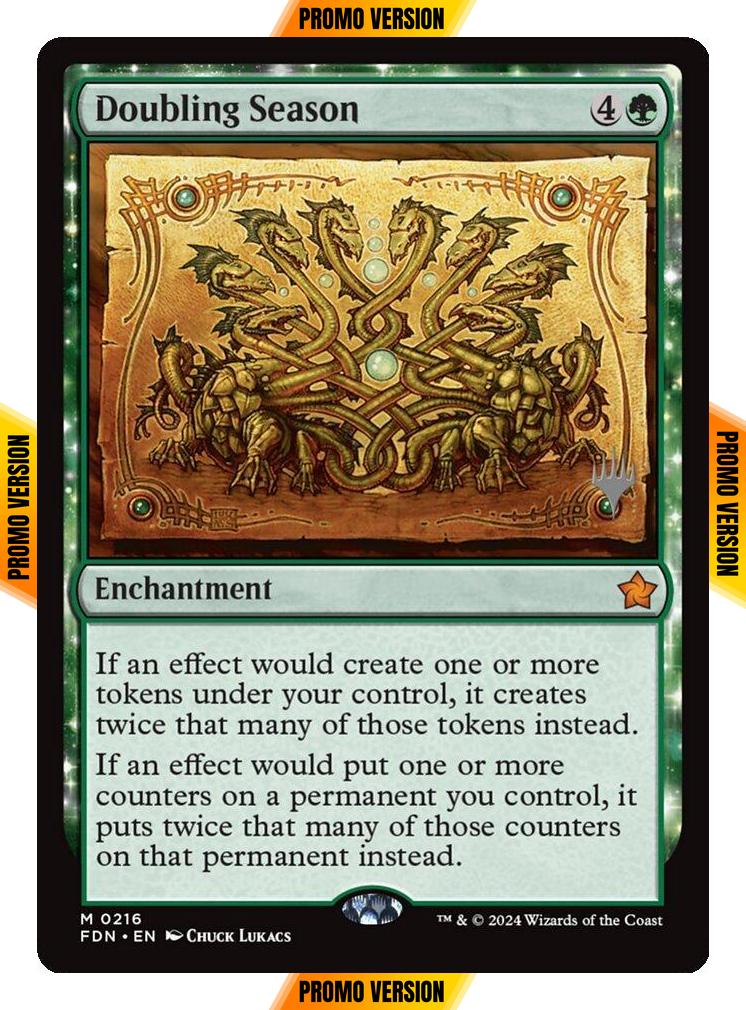 Doubling Season [216p] [Promo Pack] [Foundations Promos] [Non-Foil]