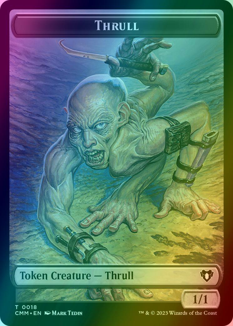 Eldrazi Scion Token (02) // Thrull Token (18) [Commander Masters: Tokens] [Foil]