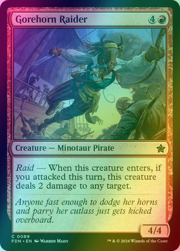 Gorehorn Raider [89] [Foundations] [Foil]