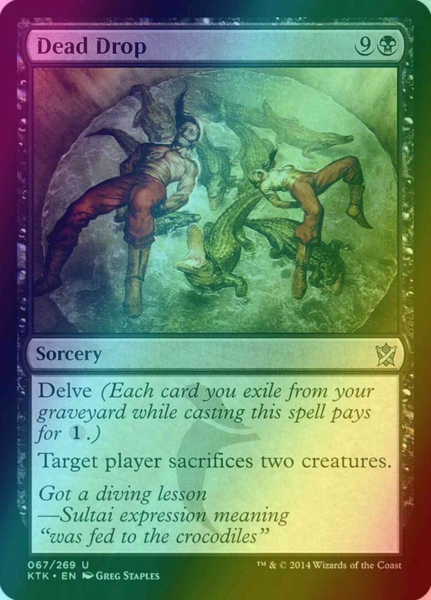 Dead Drop [67] [Khans Of Tarkir] [Foil]