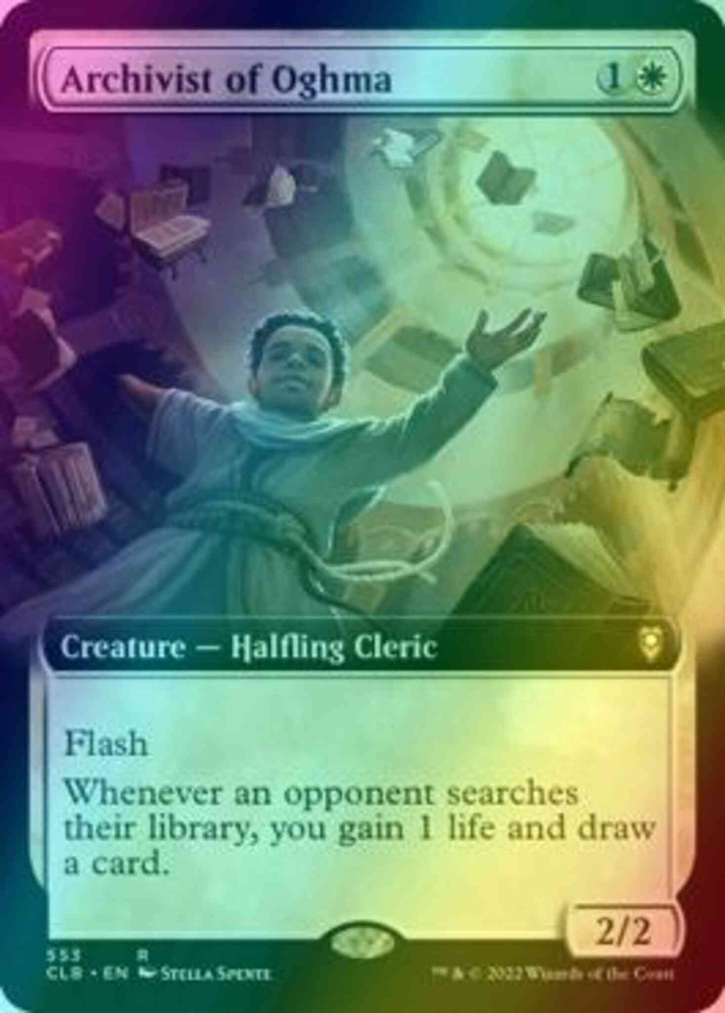 Archivist of Oghma [553] [Extended Art] [Commander Legends: Battle for Baldur's Gate] [Foil]