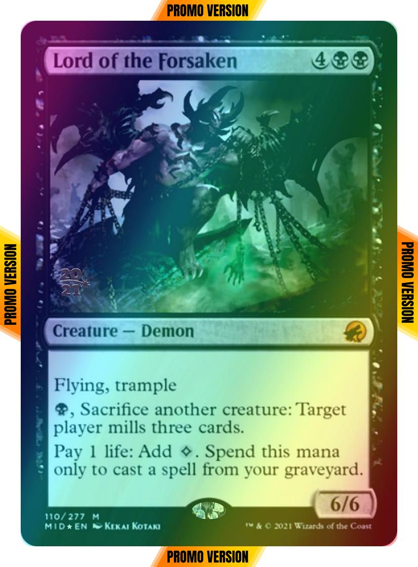 Lord of the Forsaken [Prerelease] [110s] [Innistrad: Midnight Hunt Promos] [Foil]