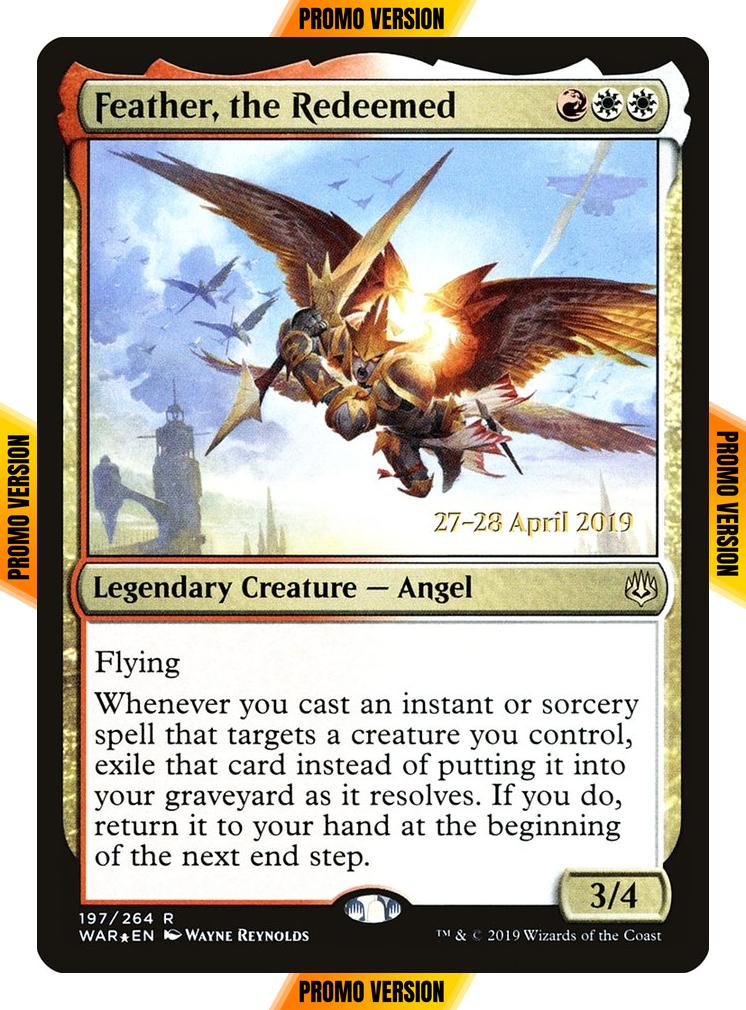 Feather, the Redeemed [197s] [War of the Spark Promos] [Foil]