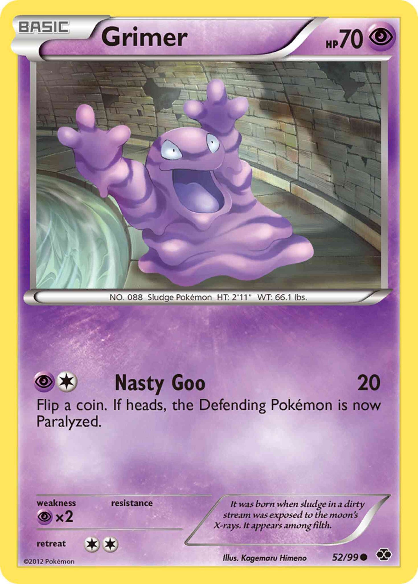 Grimer - 52/99 - Common [bw4-52] [Non-Holo]