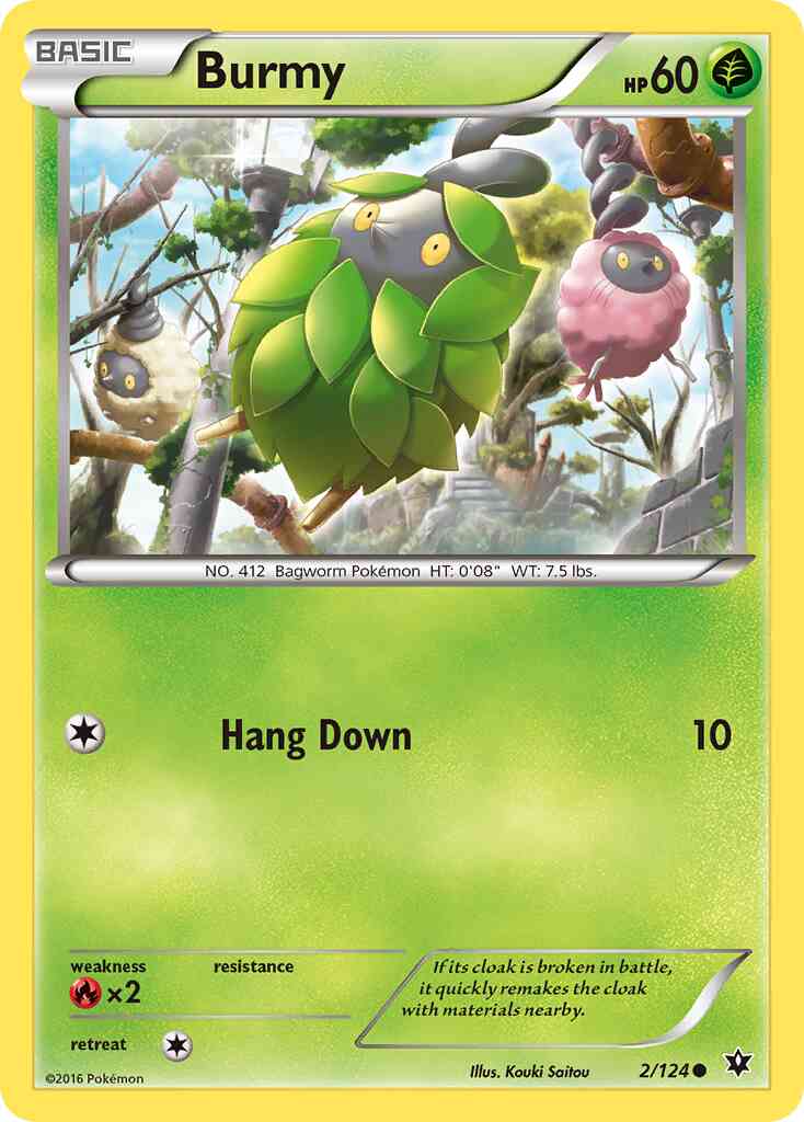 Burmy - 2/124 - Common [xy10-2] [Non-Holo]