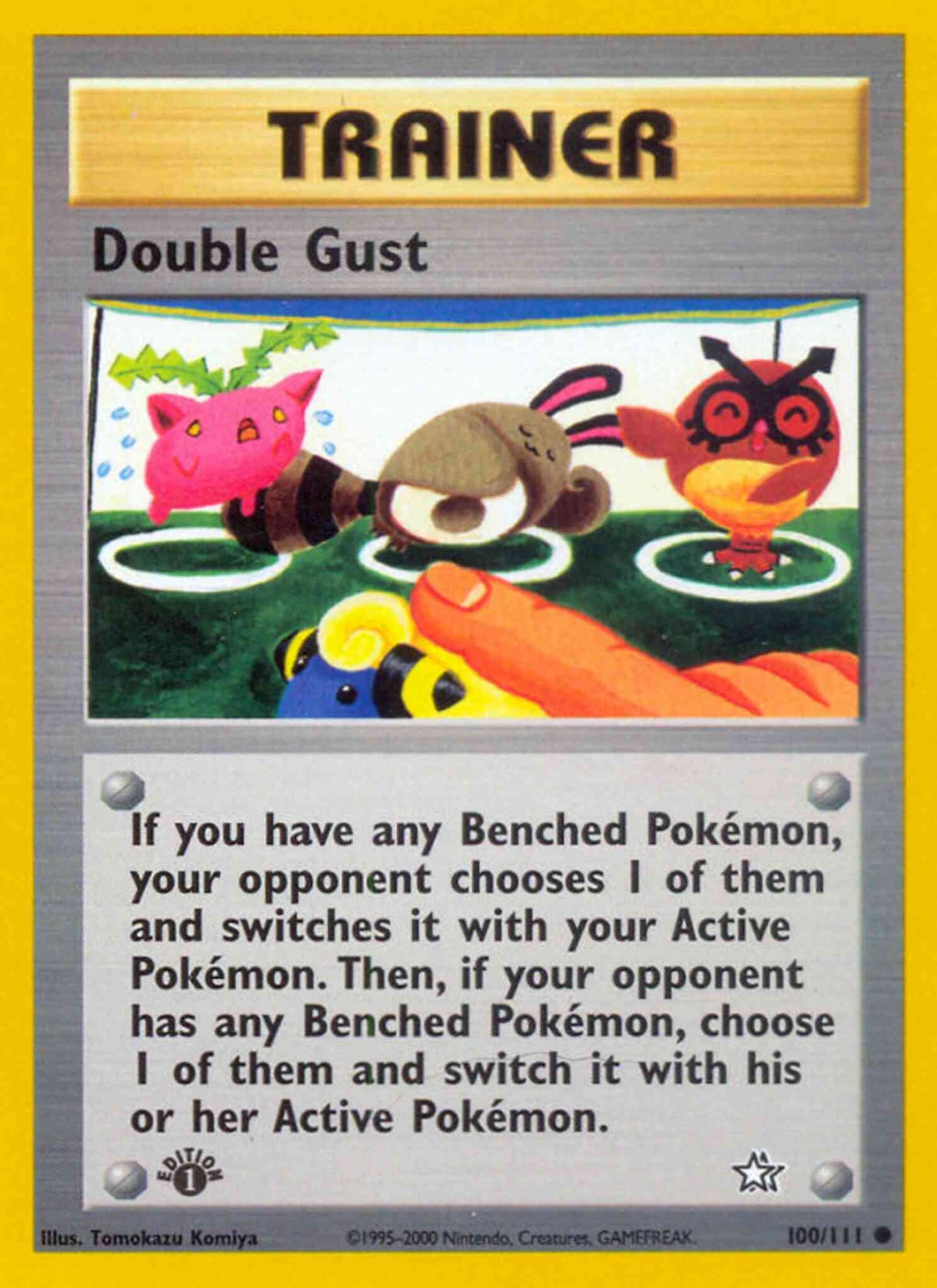 Double Gust - 100/111 - Common - 1st Edition [neo1-100] [Non-Holo]